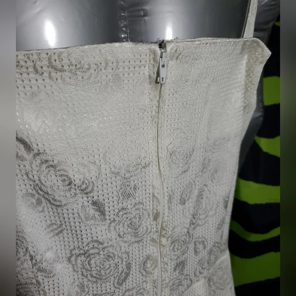 Modcloth / Royal Monk White Floral Dress XL with Pockets! NWT - Picture 4 of 8